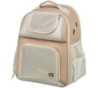 TRIXIE dog backpack Willow - dog backpack for pets up to 15.4 lbs - front-opening backpack with integrated short leash and padded back panel for high carrying comfort - 28831