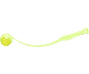 TRIXIE dog ball launcher with flashing ball, lime, ø 6/50 cm, 33648, plastic, 50 hours light duration, batteries included, noiseless
