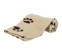 Trixie Dog Barney Blanket with Paw Bone Print Design Washable Fleece Pet Cover