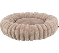 TRIXIE dog bed Lonni Ø 19.7 in in brown - round cuddle bed with soft velvet cover, dog basket for small dogs, fixed cushion, non-slip bottom - soft & washable - 37998