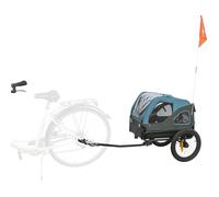 TRIXIE Dog Bicycle Trailer - Blue/Grey