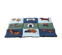 Trixie Patchwork Lying Mat Blue/Green for Dogs - 55cm