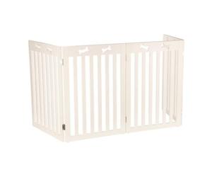 Trixie Dog Gate, 75 x 160 cm, White, Metal, Wall Mount, 1 kg