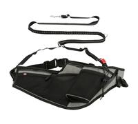 TRIXIE Dog Jogging Belt with Leash Grey and Black Dog Running Jogging Strap