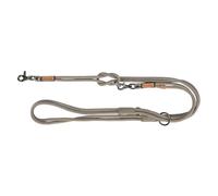 TRIXIE BE Nordic 17470 Leather Dog Lead XS-L, 2.00 m Diameter 8 mm in Grey - Environmentally Friendly Dog Lead with Nordic Charm - for Very Small to Large Dogs