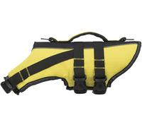 TRIXIE dog life jacket S: 13.8 in neon yellow - quick-drying dog rescue vest with grab handle for added safety during water activities like boating & paddleboarding (SUP) - 30126
