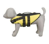 TRIXIE dog life jacket S: 13.8 in neon yellow - quick-drying dog rescue vest with grab handle for added safety during water activities like boating & paddleboarding (SUP) - 30126