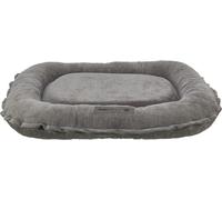 TRIXIE Dog Pillow Vital Lennox Chenille, Oval, Orthopedic Dog Bed In Grey, 110×85Cm, Comfortable Dog Bed With Viscoelastic Memory Foam - 371342