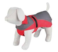 Trixie Dog Raincoat Waterproof Lorient Jacket Various Sizes Red & Grey Polyester