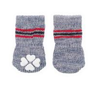 Trixie Non-Slip Dog Socks Grey - Medium/Large