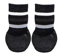 Trixie Anti Non Slip Dog Socks Rubber Grip Wooden Laminated Tiled Floor - Pair