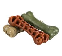 TRIXIE Dog Treats Denta Fun Veggie Honey Comb Bone with Seaweed Dog Snack - Plant-Based Snack for Sensitive Dogs Snack to Support Dental Care, 28 g 12 cm - 31282