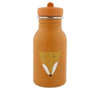 Trixie Drinking Bottle - Mr. Fox - 350ml Stainless Steel Water Bottle for Kids - Orange - Leakproof - Eco-Friendly and BPA-Free