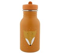 Trixie Drinking Bottle - Mr. Fox - 350ml Stainless Steel Water Bottle for Kids - Orange - Leakproof - Eco-Friendly and BPA-Free