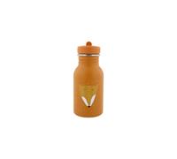 Trixie Drinking Bottle - Mr. Fox - 350ml Stainless Steel Water Bottle for Kids - Orange - Leakproof - Eco-Friendly and BPA-Free