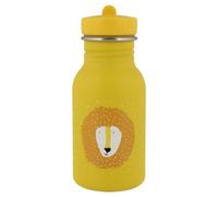 Trixie Drinking Bottle - Mr. Lion - 350ml Stainless Steel Water Bottle for Kids - Yellow - Leakproof - Eco-Friendly and BPA-Free
