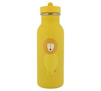 Trixie Drinking Bottle - Mr. Lion - 500ml Stainless Steel Water Bottle for Kids - Yellow - Leakproof - Eco-Friendly and BPA-Free