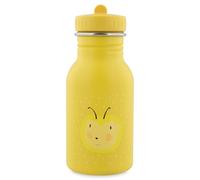 Trixie Drinking Bottle - Mrs. Bumblebee - 350ml Stainless Steel Water Bottle for Kids - Grey - Leakproof - Eco-Friendly and BPA-Free