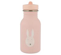 Trixie Drinking Bottle - Mrs. Rabbit - 350ml Stainless Steel Water Bottle for Kids - Pink - Leakproof - Eco-Friendly and BPA-Free