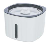 Trixie White/Grey Drinking Fountain Flower for Cats - 2 l/18.5 × 13 × 18.5 cm