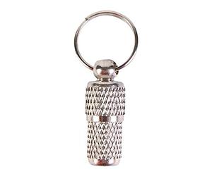 Trixie Dumbbell Metal ID Tag, Chrome