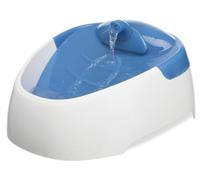 TRIXIE Duo Stream Drinking Fountain - Water jet or stream - enriches water with oxygen - cools through circulation - activated carbon filter - 1 litre capacity - 20 × 12 × 23 cm - 24462