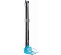 TRIXIE dustpan with rake - for removing pet droppings - telescopic length adjustable 57 - 102 cm - free-standing - grey/blue - 23650