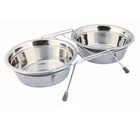 Trixie Dog Rattle Protection Bowl Set - 2 × 1.5 l/ø 21 cm/44 × 10 × 23 cm - 2pcs