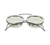 Trixie Ceramic/Metal Bowl Set for Dog - 2 × 1.6 l/ø 20 cm/41 × 10 × 20 cm