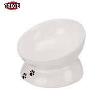 TRIXIE ELEVATED CERAMIC CAT KITTEN FOOD BOWL DISH RAISED 150ML / 13CM