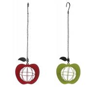 Trixie Fat Ball Feeder Hanging Apple Shape Wild Bird Treat Holder Garden Feeding