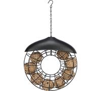 TRIXIE Fat ball feeder/roof, round, 8 fat balls, metal, ø 24 × 8 cm, black - 55427