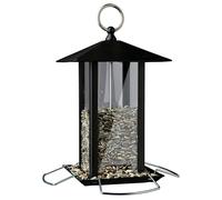 Trixie Feeder Metal Black For Birds, 4 Landing Spots, Weatherproof