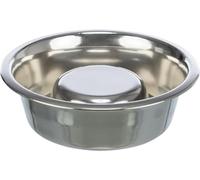 Trixie Feeding Bowl Dog Slow Feeding Stainless Steel