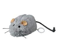TRIXIE fidget mouse to wind up - for cats - plush fur - play-stimulating catnip - grey - 8 cm - 4083