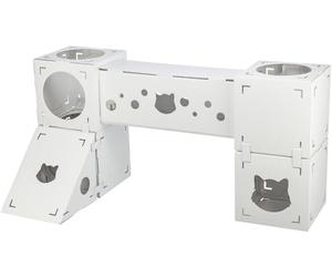 TRIXIE Finca Felice Modular Cardboard Cat Condo, Indoor Cat Play Tower, Corrugated House, Hideou