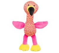 TRIXIE Flamingo - Fabric Dog Toy - Crinkle Effect - Soft Polyester - Pink - 32cm