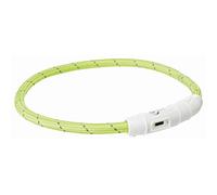 Trixie Flashing Dog Collar USB Light Up Rechargeable Ring Splashproof Puppy Walk