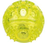 TRIXIE Flashing ball for dogs, lime, ø 7.5 cm, 33643, with switch, activation by impact