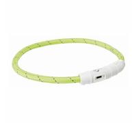 Trixie Flashing Dog Collar USB Light Up Rechargeable Ring Splashproof Puppy Walk
