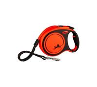 TRIXIE flexi XTREME strap leash - Size L - 8m - Black and orange