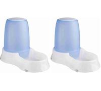 Trixie Food and water dispenser for cats and dogs: 1.5L, random color (Pack of 2)