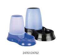 Trixie Food And Water Dispenser For Cats & Dogs With Transparent Content Holder