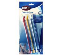 Trixie Four Toothbrush Set For Dog - 4 Double Ended Pack Large Small Head - toothbrush dog trixie 4 double ended pack set large small head