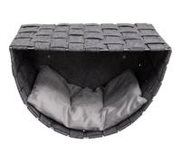 TRIXIE Frehi Wall Mount Cat Condo Set, 2 Condos and 2 Steps, Dark Gray