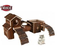 Trixie Frida Natural Wood Dwarf Hamster Tunnel Hide