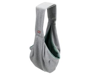 TRIXIE Front Pocket Soft - Carrying bag for puppies and small dogs - Optimal body contact - Integrated short leash - Polyester cotton - 22 × 20 × 60 cm - 28948