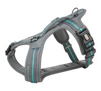 Trixie Fusion-Graphite/Ocean Travel Harness, S-M: 45-54 cm/20 mm, Nylon