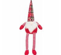Trixie Giant Xmas Gnome Dog Toy Hidden Squeaker And Rustling Foil Hat 86cm