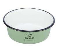Trixie Green Enamel/Stainless Steel Cat Bowl - 17cm